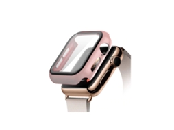 Capa protetora de cristal rosa Gift4me para Apple Watch Series 11 42 mm