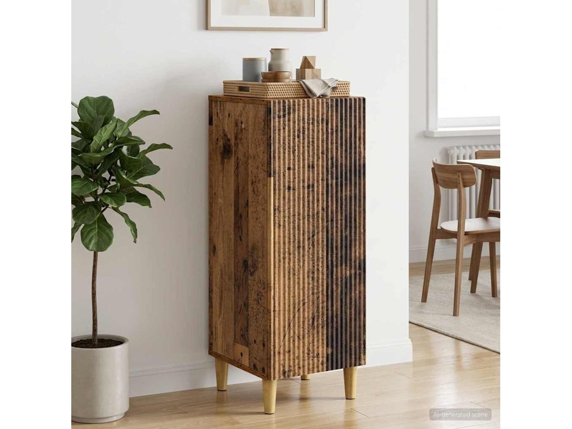 Vidaxl Buffet Madeira Antiga 33 X 34,5 X 90 Cm Derivados De Madeira