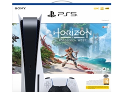 Consola PS5 (825 GB) + Jogo PS5 Horizon Forbidden West (Formato Digital)