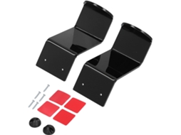 Conjunto De 2 Suportes Para Fones Ouvido Ganchos Controle Jogos Preto