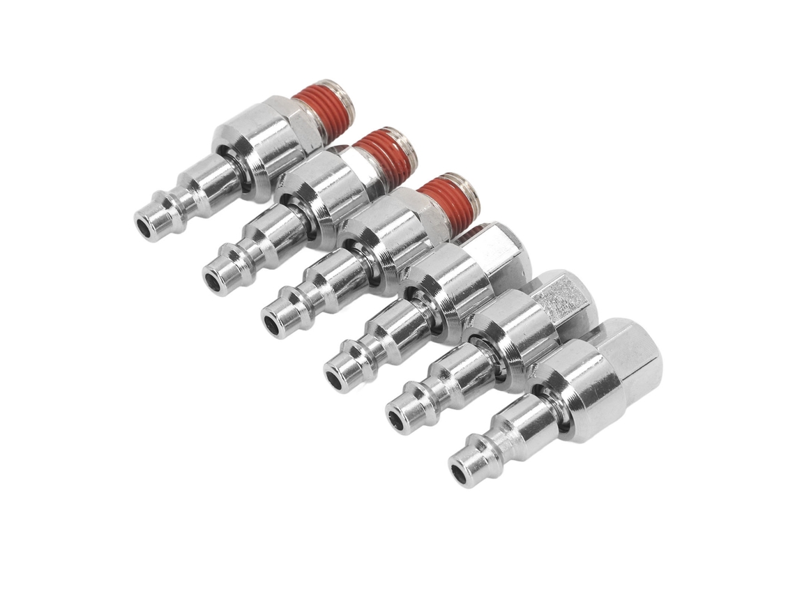 Laxiscreed Conector De Mangueira De Ar 6 Peças Com Rotação 360° 1/4" Npt