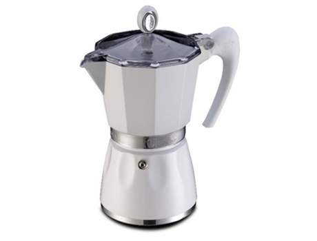 Cafeteira Italiana 3 Xícaras Brancas 103803