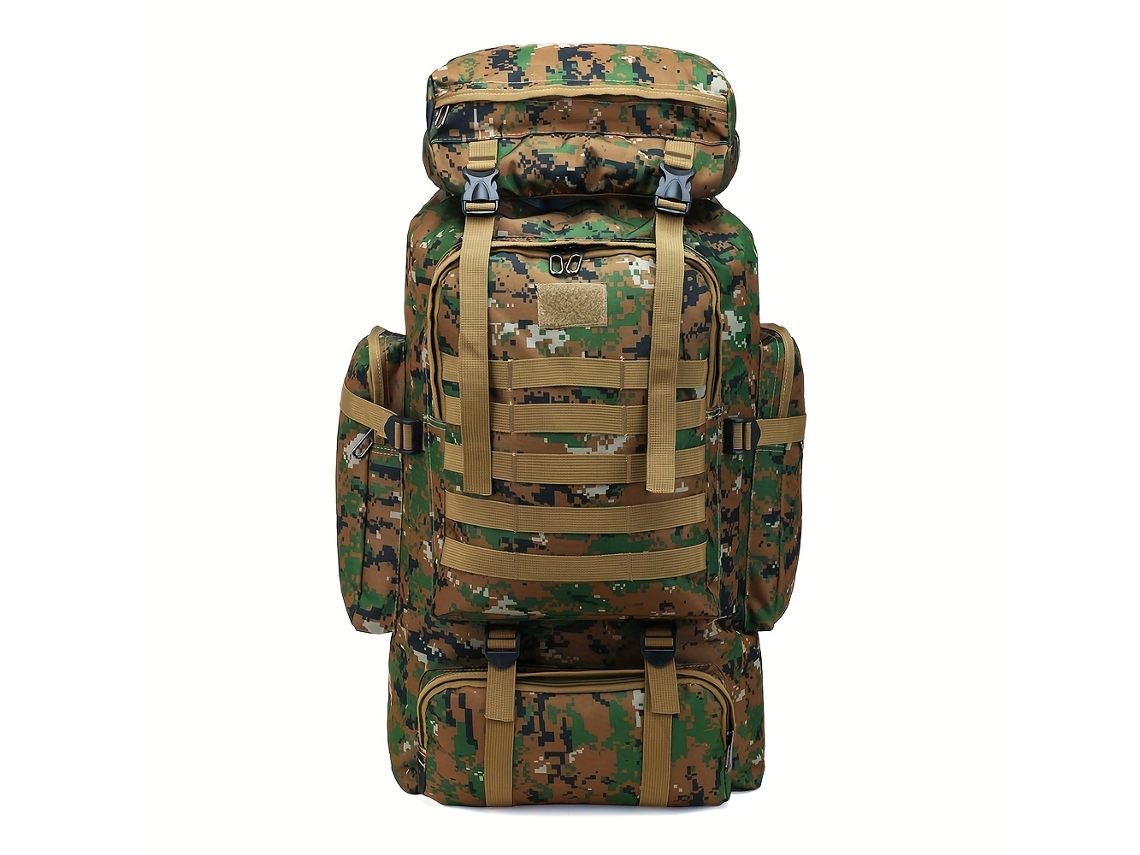 Mochila De Caminhada Dobrável Em Poliéster Com Fechamento Por Cordão, Verde (não Inclusa).