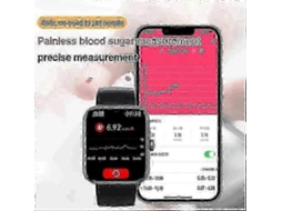 Smartwatch Com Monitor De Glicemia E Pressão Arterial Para Acompanhamento Da Saúde.