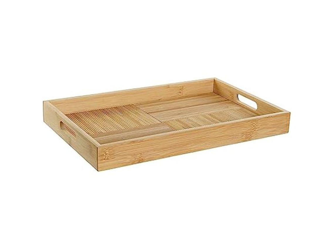 Bandeja DKD HOME DECOR Padrão Multicolor Bambu 27 X 43 X 4,5 Cm