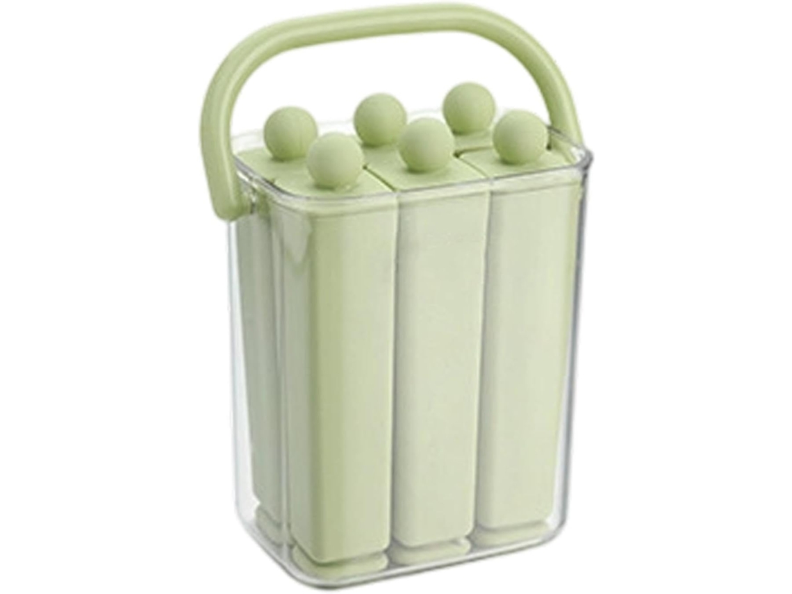 Forma Para Picolé, Recipiente Longo De Silicone Reutilizável