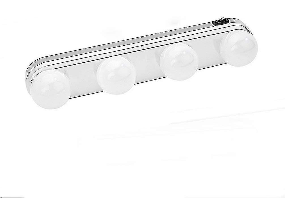 Luminária De Espelho Com 4 Lâmpadas Led E Ventosas Fortes