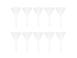 Funil Packove, Pacote Com 10 Unidades, Triangular De Plástico, 90mm, Resistente A Ácidos E Álcalis, Para Experimentos