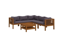 Garden Lounge Set, Garden Lounge Sets Vidaxl Cinzeto Madeira De Acácia (n/a)