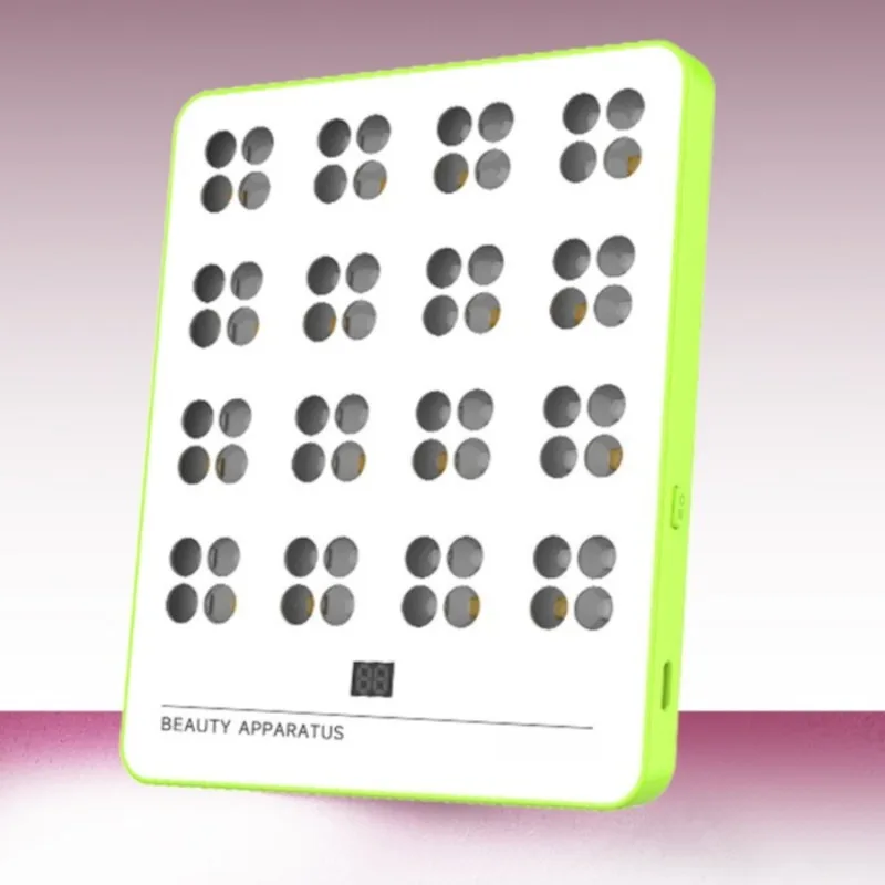(verde) Painel de terapia com luz vermelha para fisioterapia com LED para cuidados com a pele