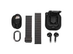 Relógio Inteligente 2 Em 1 Com Fones De Ouvido Tela Tft 2.01 Polegadas Chamada Bluetooth Contador De Passos Nfc