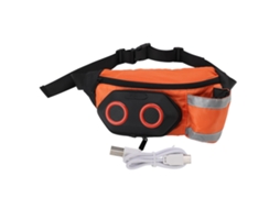 Mali caixa de Som com Bolsa de Cintura Bluetooth À Prova de Chuva 10h Bateria Laranja
