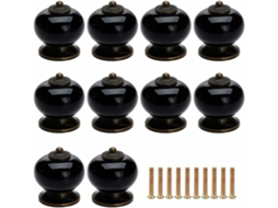 Conjunto De 10 Puxadores Cerâmica Para Gavetas, Armários E Portas De Cômodas, Ideais Para Cozinhas, Guarda Roupas E