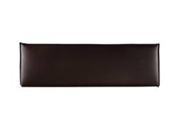Cabeceira estofada AGORA para Cama 150 Couro Chocolate ( 160 x 50 x 7 cm)