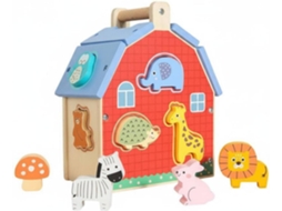 Quebra-cabeça Educativo Infantil Em Forma De Casinha Animais,