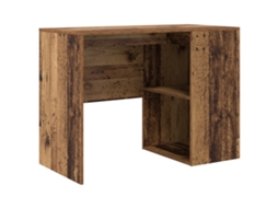 Conjunto 1 Mesa De Escritório Em Casa Vidaxl Castanho Derivados De Madeira (102 X 50 X 75 Cm)