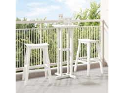 Vidaxl Banco De Bar 2 Unid. Branco 52 X 43 X 73,5 Cm Hdpe