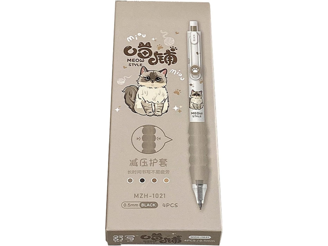 Caneta Gel Neutra, Com Desenho De Animal Estimação, Artigos Papelaria,