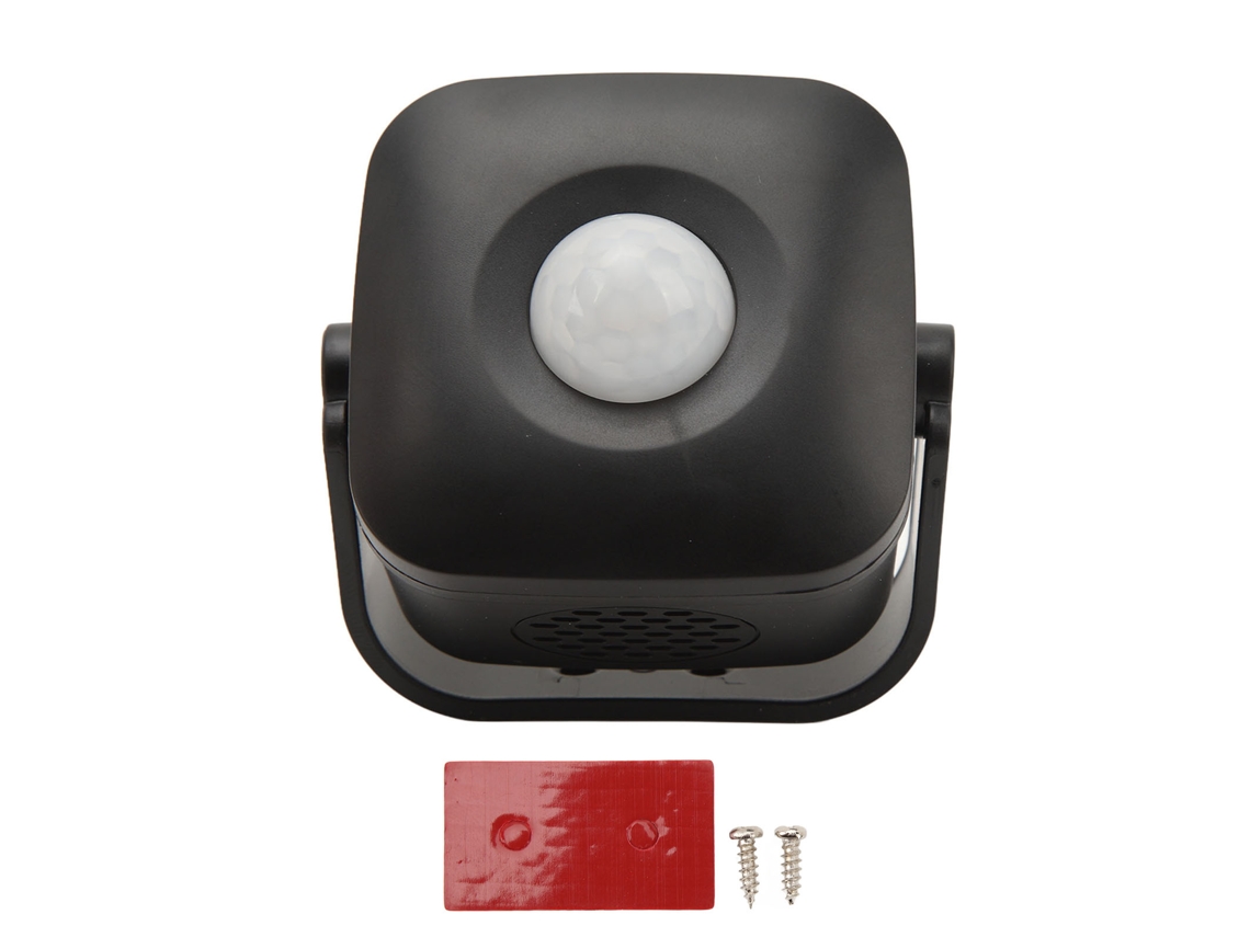 Campainha de Boas vindas com Sensor Infravermelho de Movimento para Loja Preto