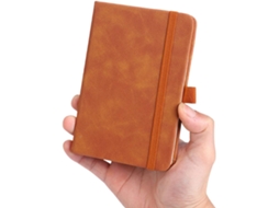 Caderno A6, Caderno de Negócios em Couro Pu, Diário, Caderno, 96 Folhas, Caderno para Escritório BRILVIBERA