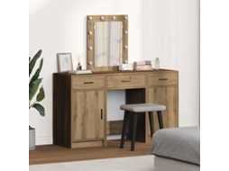 Vidaxl Mesa De Vestir Castanho 50 X 41 X 135 Cm Derivados De Madeira