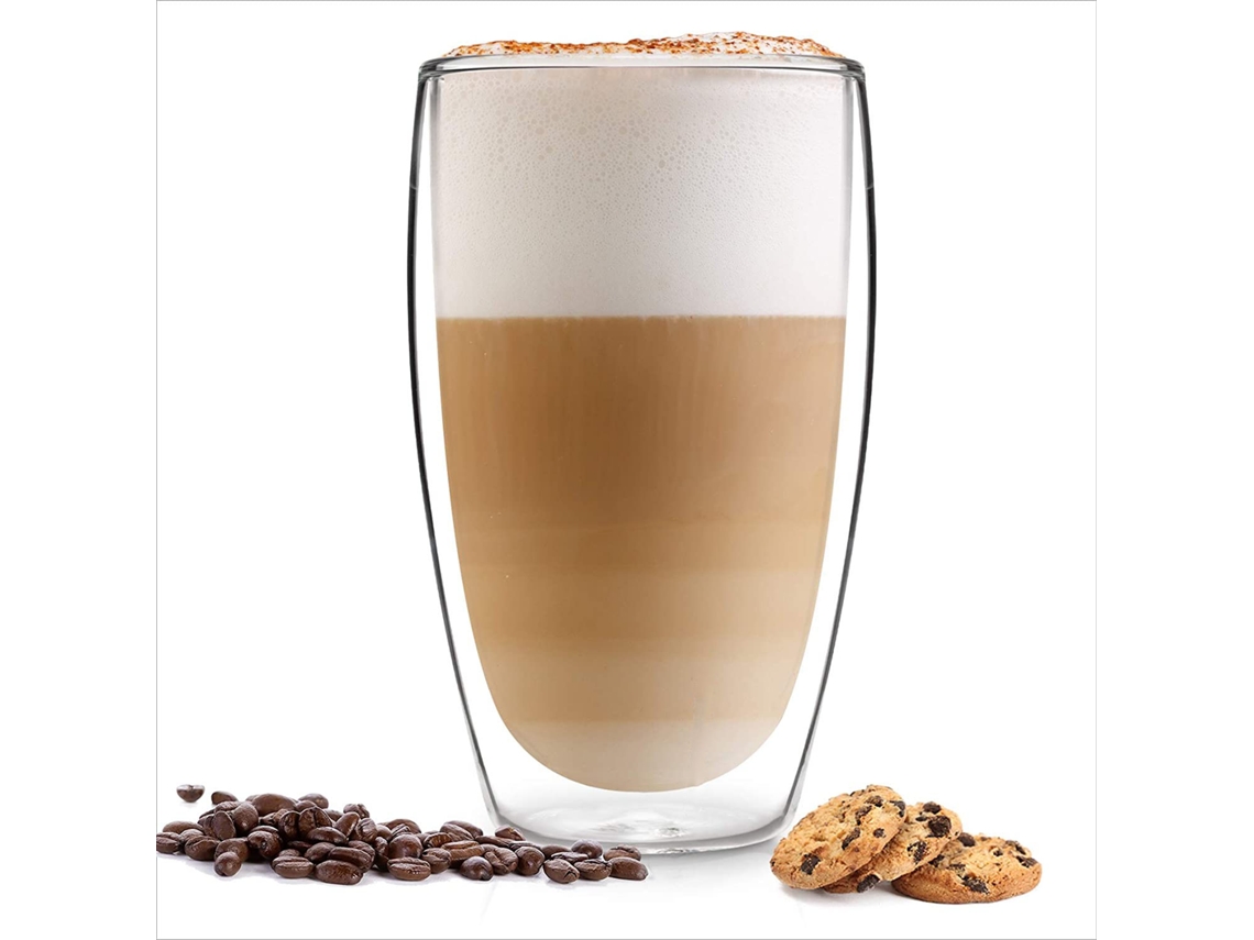 Conjunto De Copos De Vidro Com Parede Dupla, Isolados Para Café, Expresso, Chá, Leite, Cappuccino Transparente, Copos De Vidro Para Presente, Material