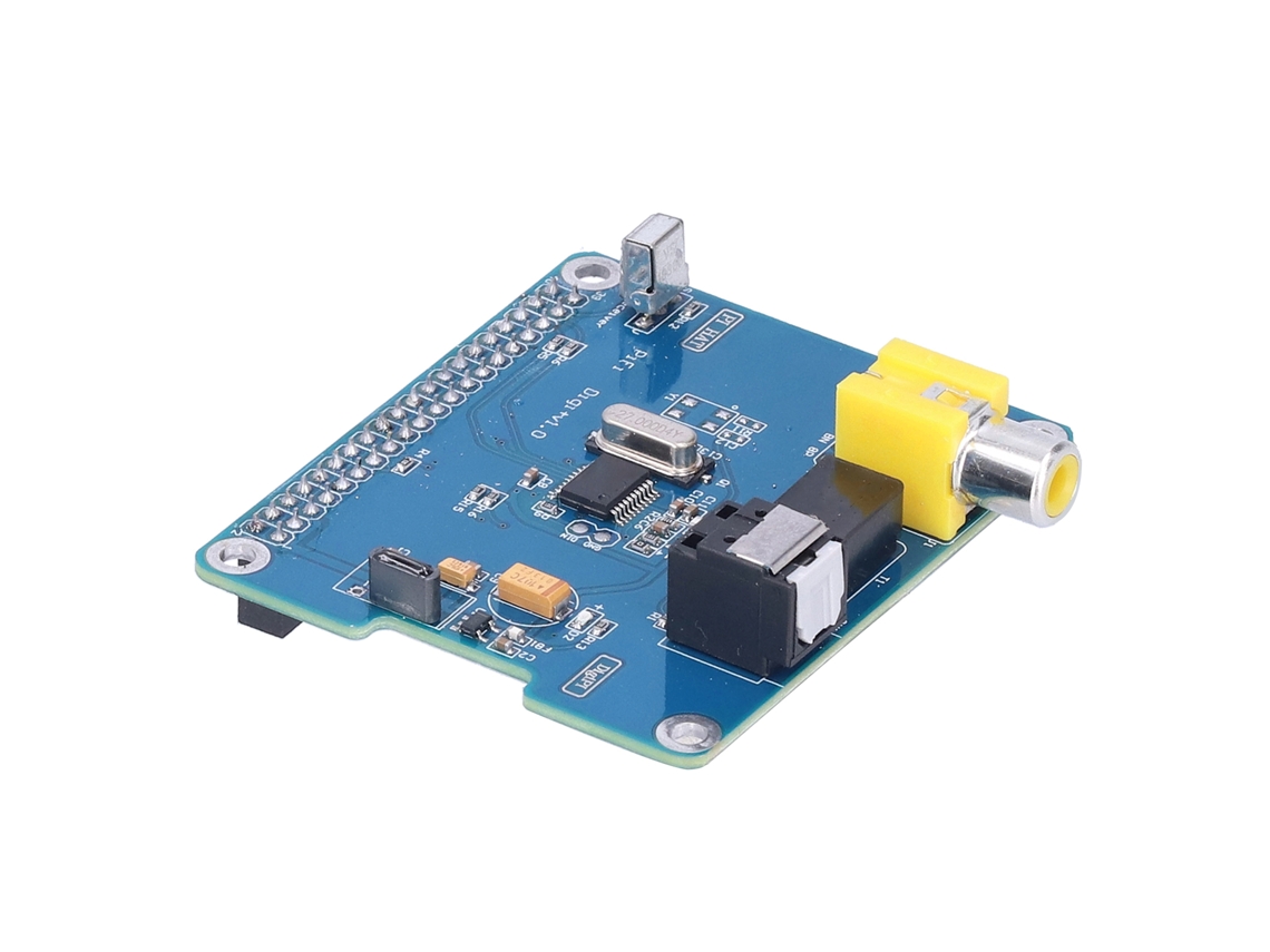 Módulo de placa de som digital Digi HiFi com interface I2S SPDIF para Raspberry Pi
