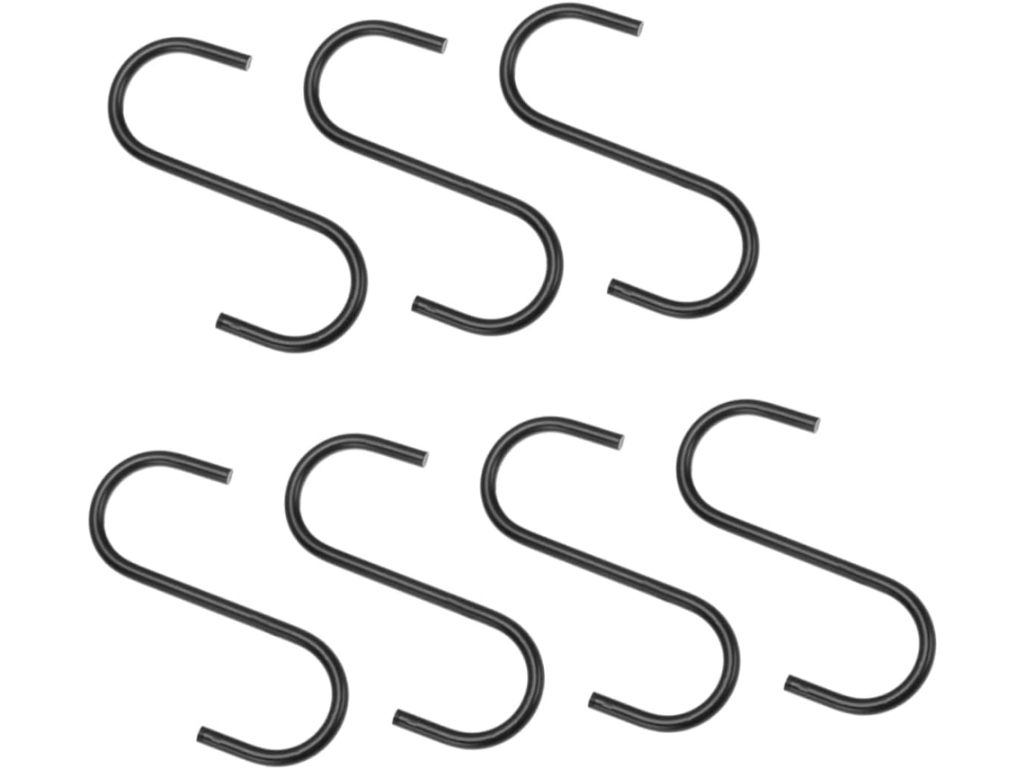 Conjunto Com 7 Ganchos De Parede Em Material Resistente, 10 Cm, Para