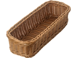 Organizador Talheres Rattan Plástico, Cesto Cozinha Multiuso Colher Garfo Guardanapo DUREFORWARD