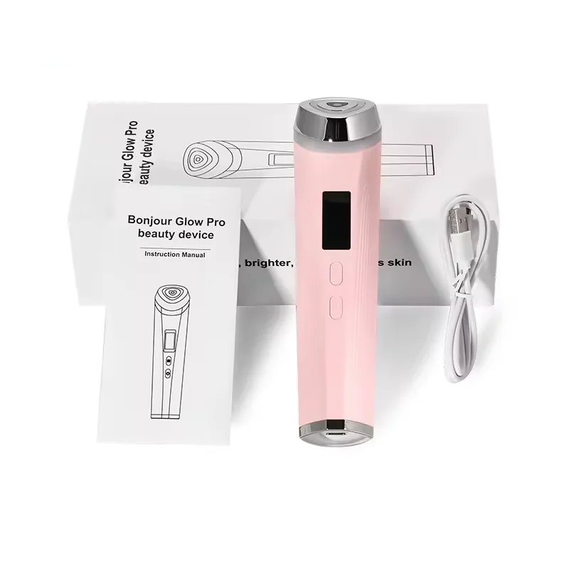 Massageador Facial De Microcorrente Led (rosa) Para Uso Doméstico