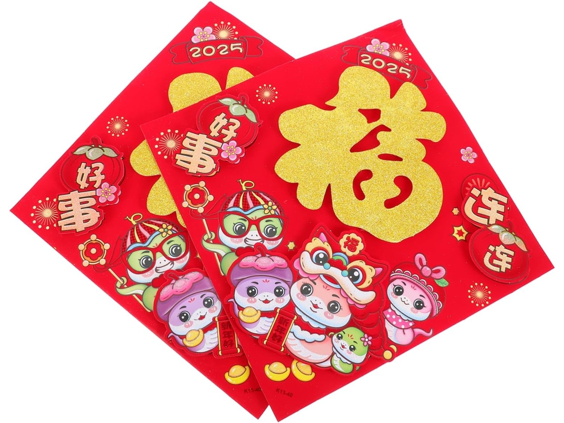 Adesivos Decorativos Chineses Para O Ano Novo Chinês Adesivos De Serpente Para Janela E Porta Festival Da Gokoco