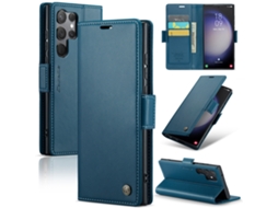 Capa Antifurto Para Celular, Capa De Couro Com Compartimento Para Cartão.azul - Iphone 14 Pro