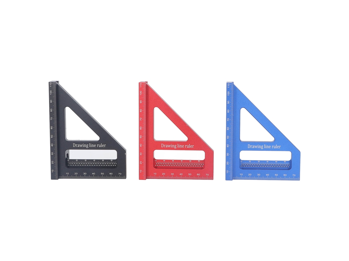 Laxiscreed Régua De Medição 3d Com Ângulos Variados, Ideal Para Trabalhos Em Madeira E Tubagens No Bricolage