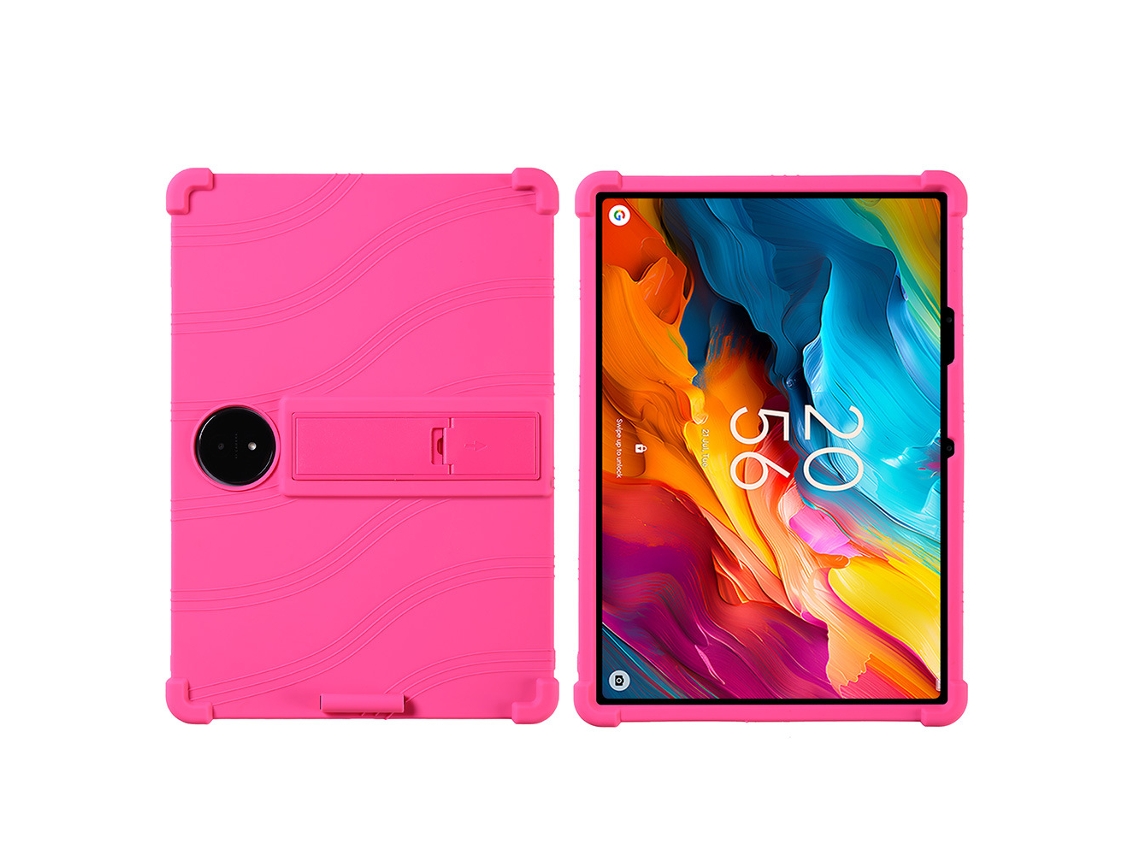 Capa Para Hexinyigjly Tcl Nxtpaper 14 14,3 Polegadas (2024 ) Protetora De Silicone À Prova De Choque Rosa-choque