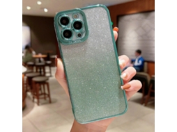 Capa De Tpu Com Glitter E Gradiente De Alta Transparência Para Iphone 14 Pro