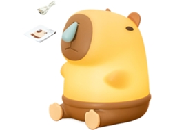 Luminária Em Formato De Capivara, Luz Noturna Mesa Snotty