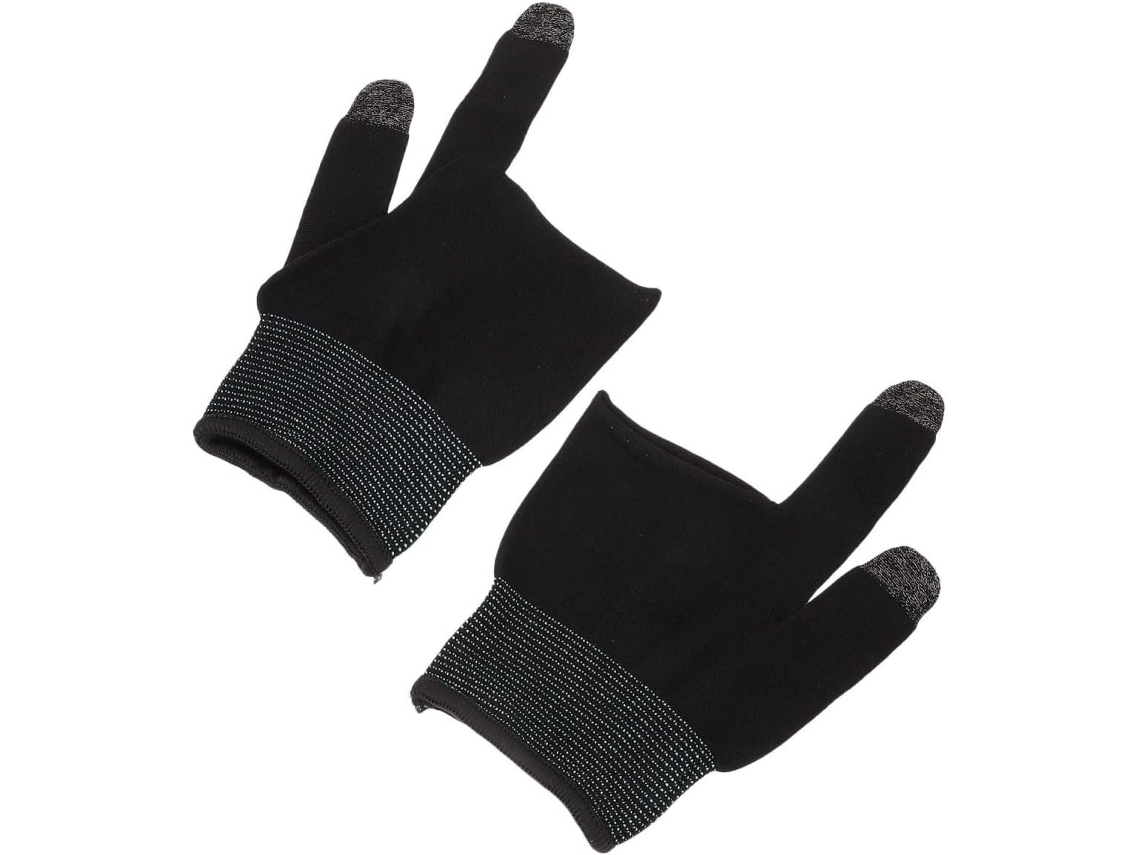 Luvas Sem Dedos Para Jogos, Leves E Elásticas, Em Fibra Prateada E Elastano, Resistentes Ao Suor, Ideais Para Jogos