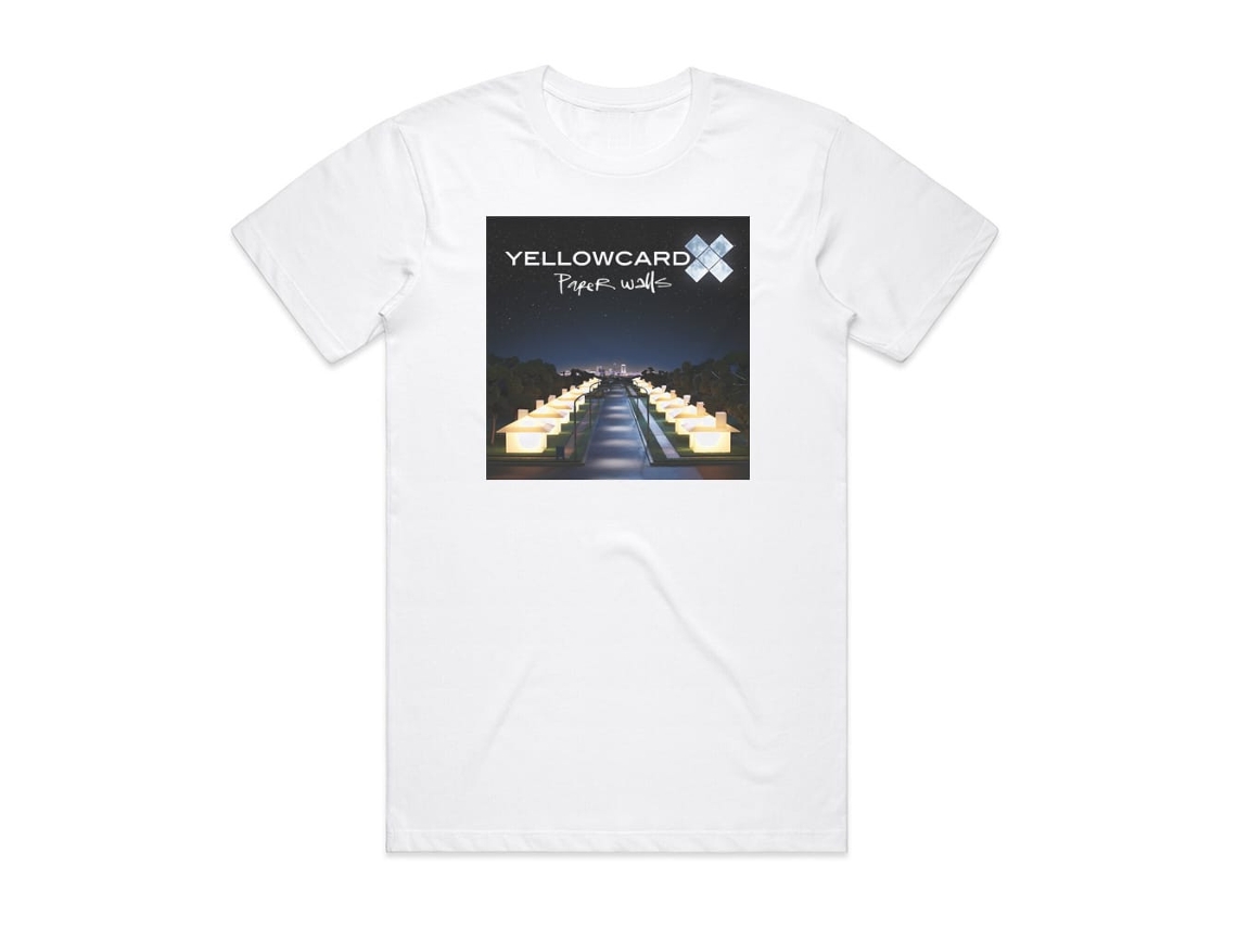 Yellowcard Paper Walls Album Cover T-shirt White Rockinstone Size-xl