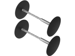 Tampas De Aço Inoxidável Preto Para Furos Portas, 50mm, 2 Conjuntos Placas De Preenchimento Para Fechaduras E Trincos