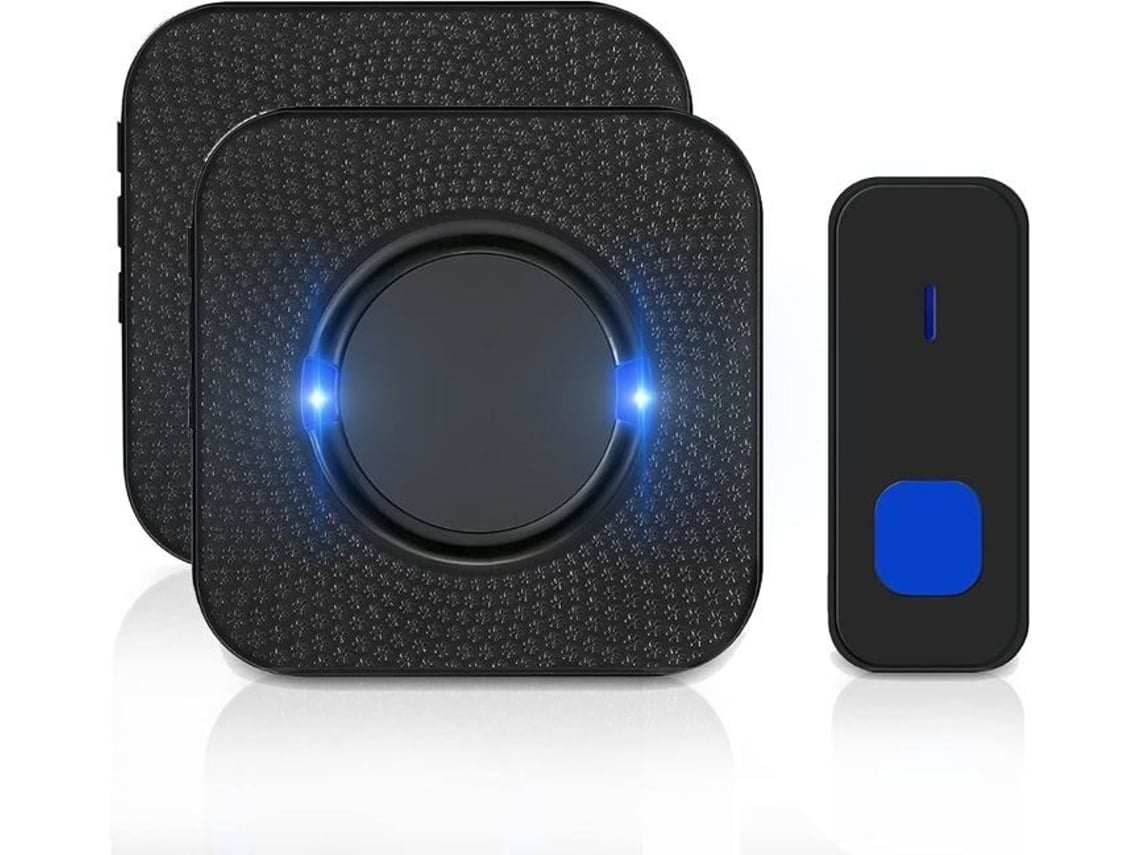 Campainha Externa Sem Fio À Prova Dágua, com Alcance de 300m e Função de Flash Led, Ideal para Escritórios. Brilvibera_ozo