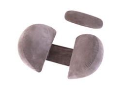 Lurelia Almofada Lombar Para Costas E Gestantes Ergonómico Portátil Lavável Cinza