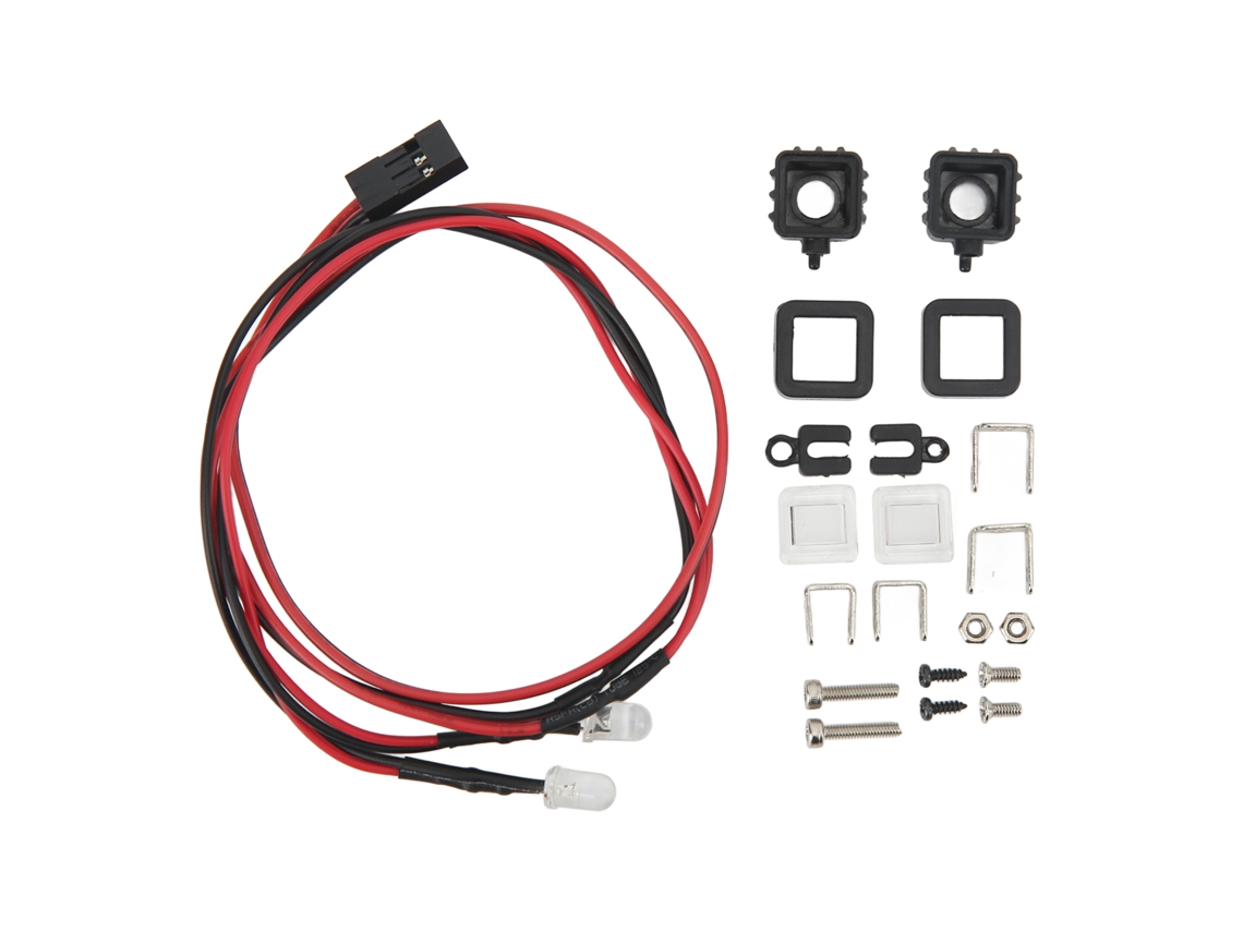 Luz De Farol Para Carro Rc Ajustável Base Plástica Branca Consumo Baixo Acessorios Geral Modelo