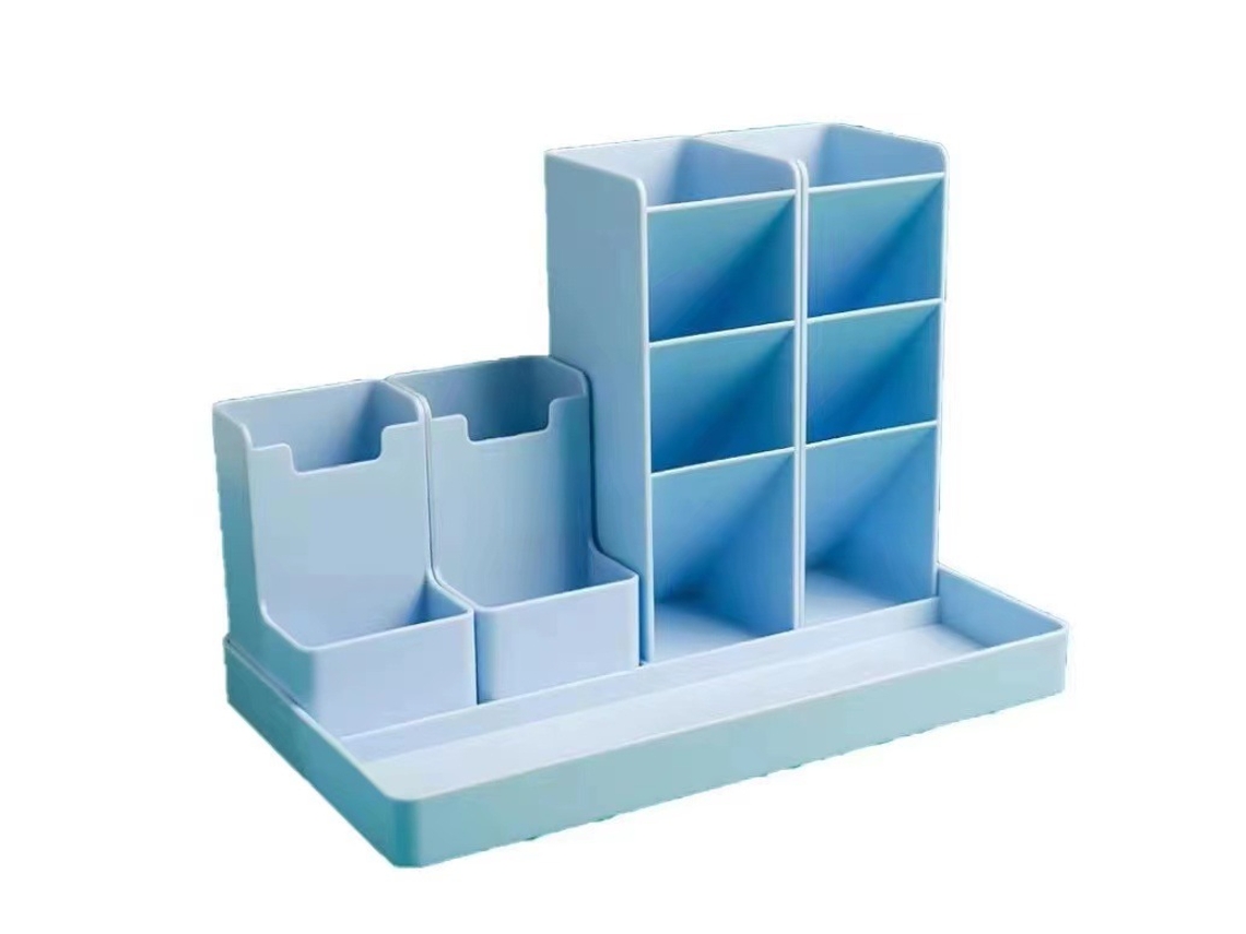 Organizador de Mesa Infantil, Porta, Canetas, Compatível com Escola, Escritório e Sala de Aula e Azul BRILVIBERA (rosa)