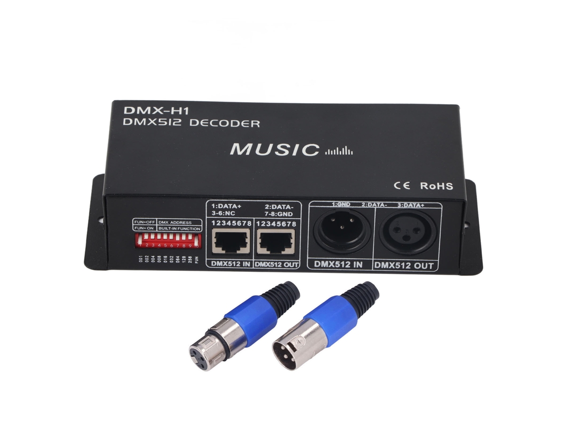 Decodificador DMX ajustável Primerox RGB de 3 canais para bares e hotéis | S/BRAND