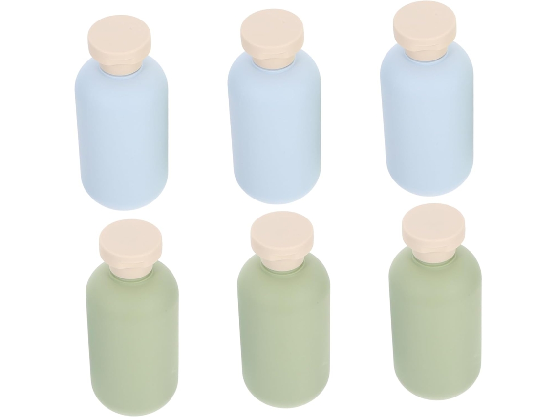 Conjunto De 6 Peças De Frascos De Viagem Com Bico Dosador, Shampoo Recarregável E Frascos Para Shampoo.