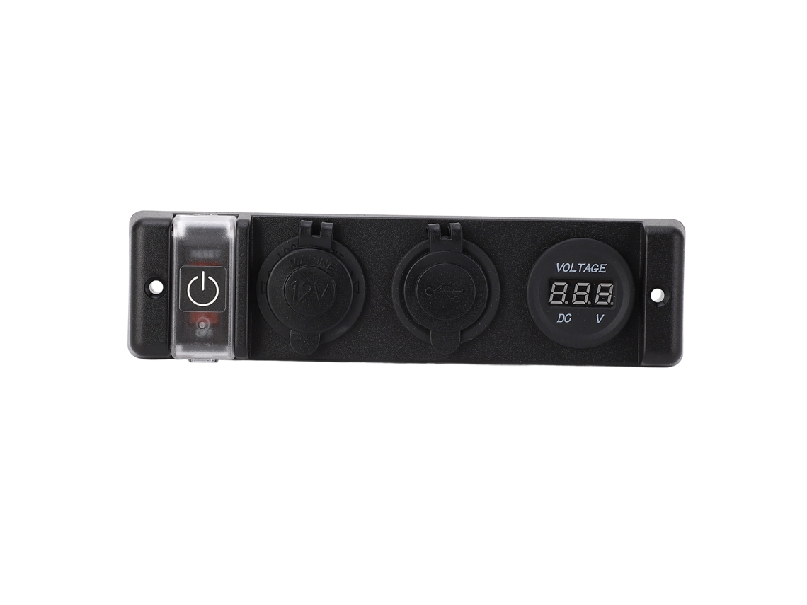 Painel de Acendedor Usb 4 em 1 Ip66 para Carros e Barcos