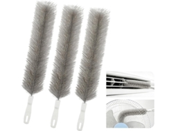 3 Escovas De Limpeza Para Ventiladores Com Cabeça Flexível Microfibra