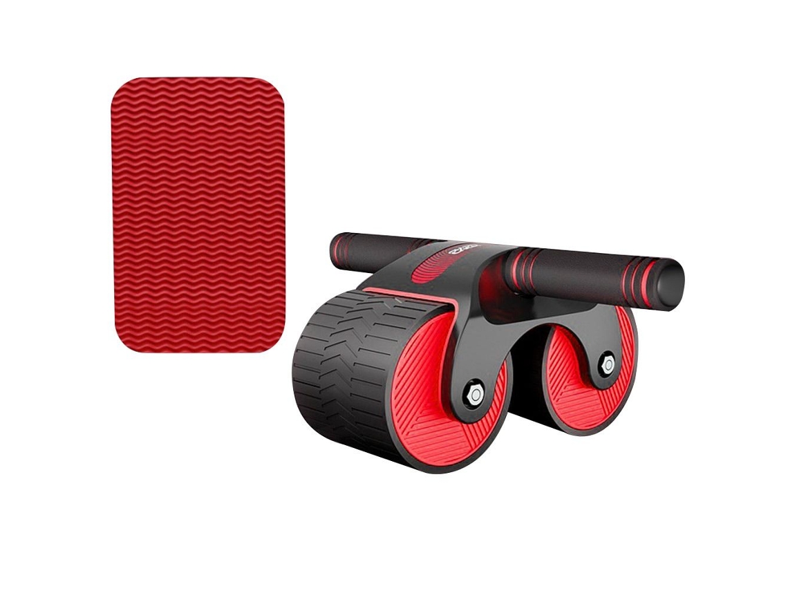 Roda abdominal antiderrapante para fitness, rolo abdominal vermelho Slowmoose