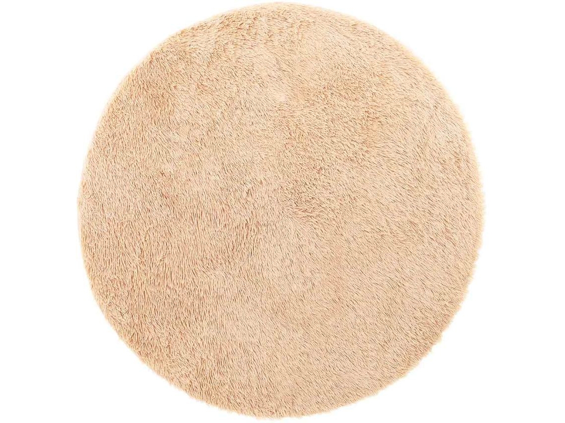 Shaggy Rug, Shaggy Rugs Vidaxl Bege Poliéster (ø 200 Cm)