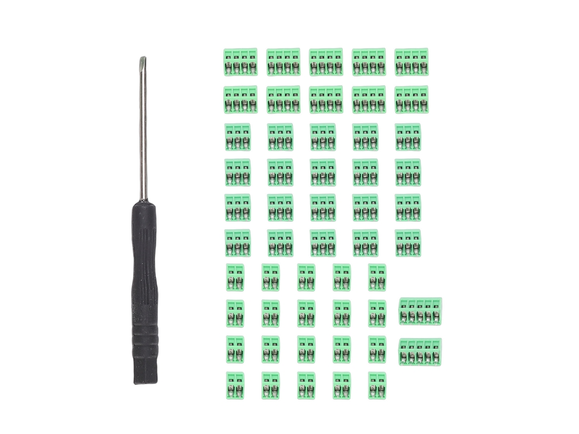 Laxiscreed Conector Terminal De Parafuso De 2,54 Mm Para Pcb Para Montagem Segura